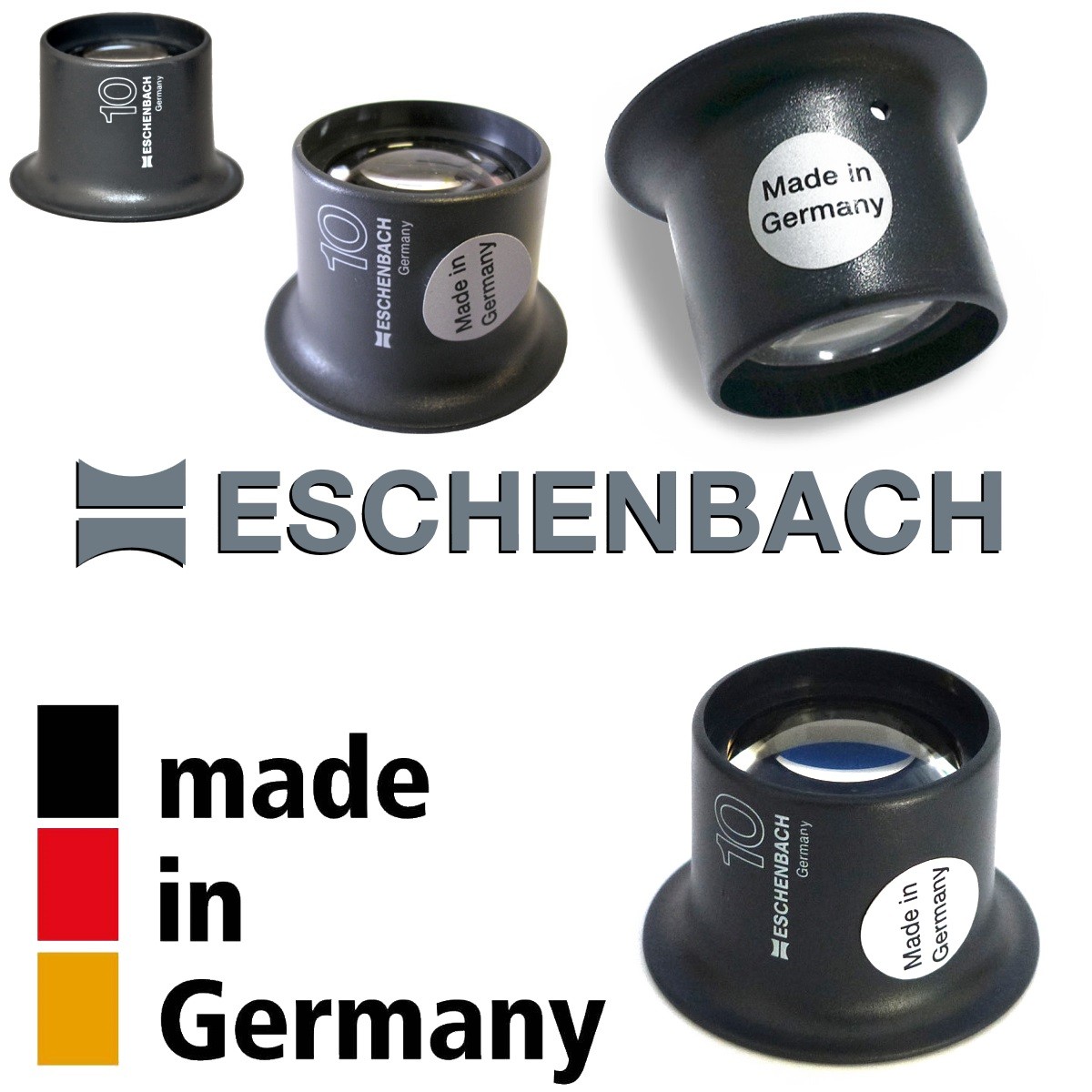 Eschenbach Lupa de relojero 3x, Ø 25 mm
