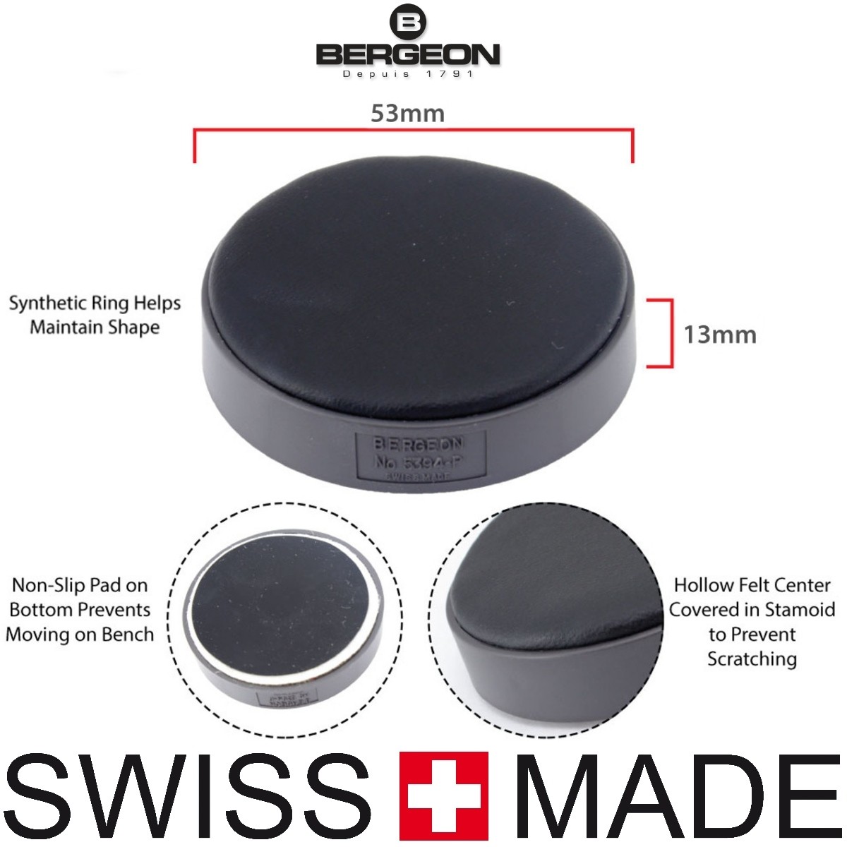 Alfombrilla De Goma Para Reparación De Relojes - 35x25 Cm, Antideslizante, Con Ranuras Para Tornillos