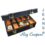 Caja inusual ROY COOPERS JEANS para 10 relojes