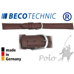 Correa para reloj Beco Technic POLO marrón 10mm inox